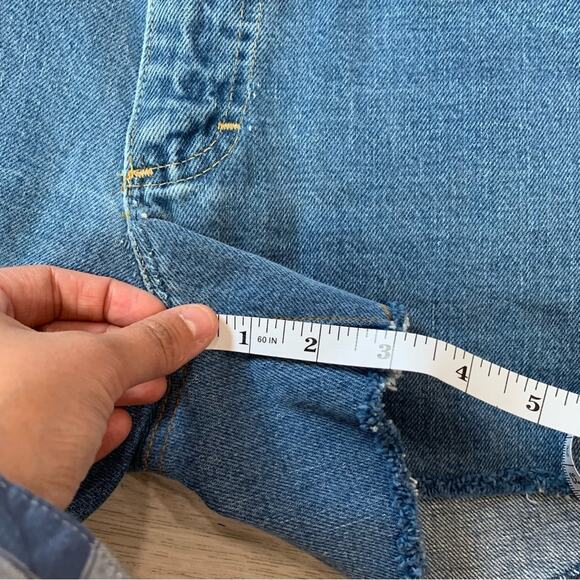 NWT Urban Renewal Upcycled Lee Vintage Denim Cut Off Shorts 1 Of A Kind - Picture 8 of 8